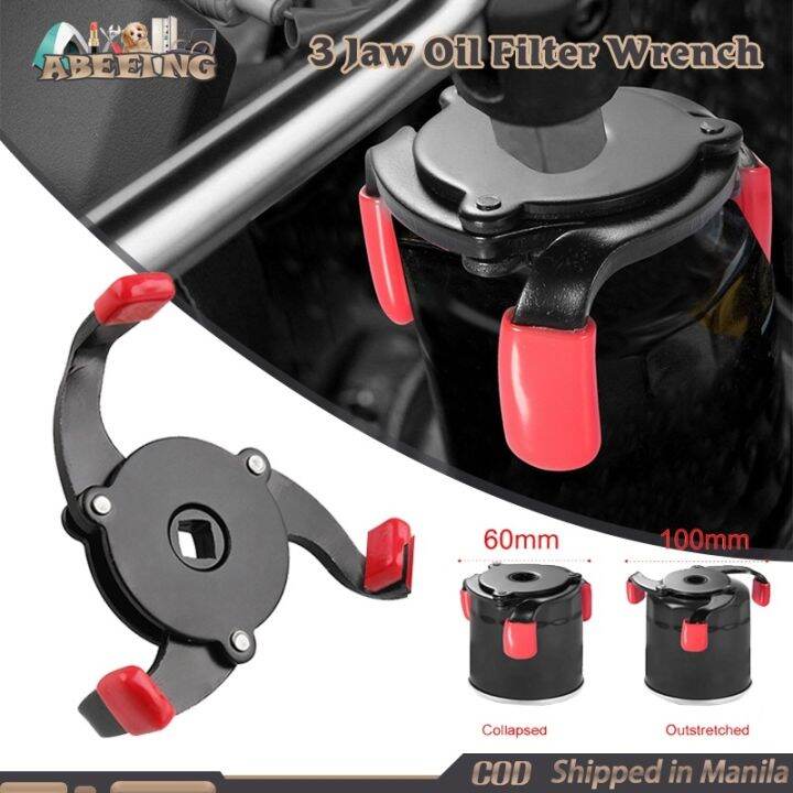 Universal 3 Jaw Oil Filter Wrench Adjustable Cars Oil Filter Removal