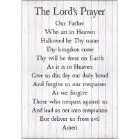 The Lords Prayer Our Father Rustic Retro Vintage Wood Wall Décor Sign ,  inches，Contact the seller, free customization