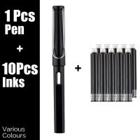 น้ำพุหมึกปากกาเซ็ท11ชิ้นปากกาหมึกเจลเครื่องเขียนอุปกรณ์การเรียนปลายปากกา EF ปากกาเจลขนาด0.38มม.