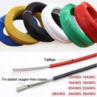 Ul1332 Multi-Strand สูงอุณหภูมิ Ptfe ทองแดงลวด22awg 26awg 28aw Multicolor ฉนวนสายเคเบิลอิเล็กทรอนิกส์