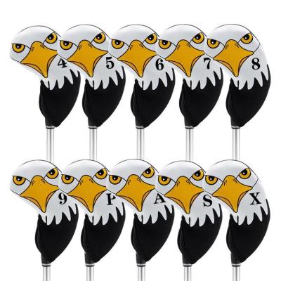 Golf Head Covers Eagle Pattern Golf Iron Head Covers Set Cool Golf Head Protective Anti-scratch Covers for Iron for Most Golf Brands wonderful