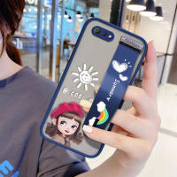 UCUC เคสโทรศัพท์เคสสำหรับ Realme C2กรณี (สายรัดข้อมือ) กันกระแทกFrostedกลับหมวกแดงเด็กหญิงการ์ตูนเคสใส่โทรศัพท์Soft Edge Fullฝาครอบเลนส์ป้องกันเลนส์โทรศัพท์บางเฉียบกรณี