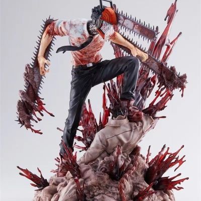 29ซม. Chainsaw Man denji รูป PVC รูปปั้น Demon Hunter bokita ฉากอะนิเมะเครื่องประดับคอลเลกชันตุ๊กตาตกแต่งของเล่น Gift