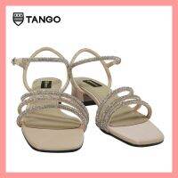 TANGO รองเท้าแฟชั่นสตรีรุ่น JULIETTE รองเท้า evening sandals ประดับด้วยเพชร ส้น 1 นิ้ว