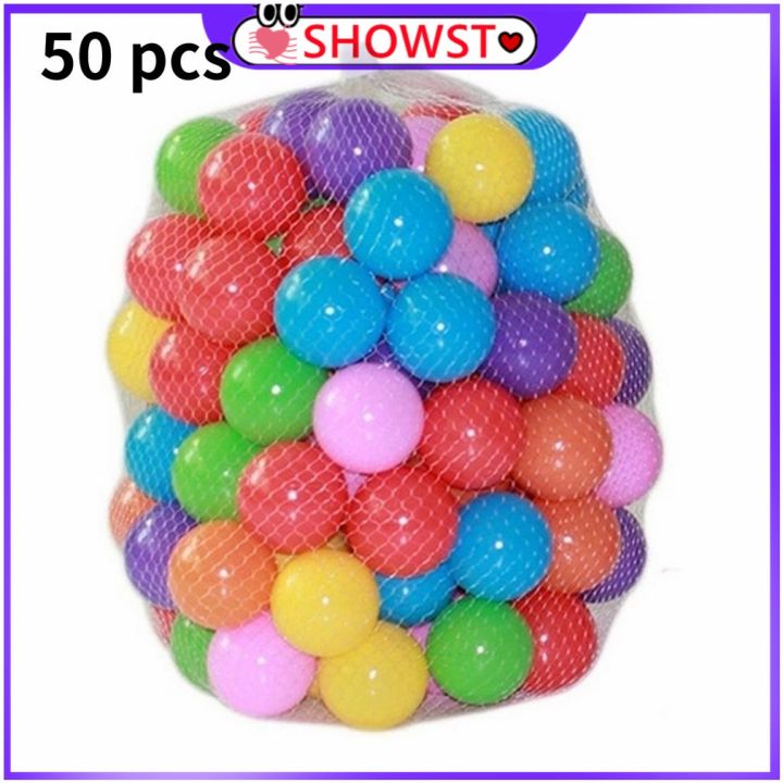 candy-style-show-ลูกบอลพลาสติก-เกรดพรีเมียม-ปลอดสารพิษ-สำหรับเด็ก-50-ลูก