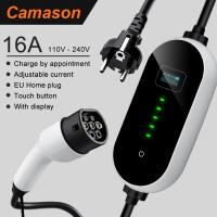 Camason Portable EV Charger 3.5Kw Type 2 Charging Station Terminal For Adult Electric Vehicle Car / EU Single Phase Home Plug