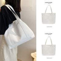 2023 new trendy all-match ins summer bag womens popular large-capacity commuting shoulder white tote bag 【BYUE】
