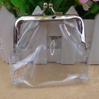【CW】ஐ  Ins Transparent Iron Mouth Clip Small Things Storage Coin Purse Multifunctional