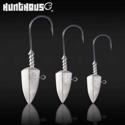 【YF】 Hunthouse fishing hooks jig head 20g 30g 40g 3 pcs/pack  tackle equiped with soft lure peche 2020 new lw313