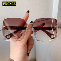 FNCXGE Ulzzang แว่นตากันแดดใหม่ Retro Square UV Blocking Sunglasses ผู้หญิงผู้ชายเลนส์ไล่ระดับสี