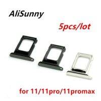 AliSunny 5pcs Single Dual SIM Card Tray Holder สําหรับ iPhone 11 12 13 Pro Max 11P 12P 12mini Adapter อะไหล่