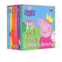 English original peppa pig little Library 6 volumes of palm paper books Peppa Pig pink pig little sister enlightenment cognition small library children enlightenment picture book bedtime story book