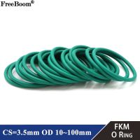 【hot】♟☸  10pcs 3.5mm 10 100mm Fluorine Rubber O Gasket Insulation Temperature Resistance