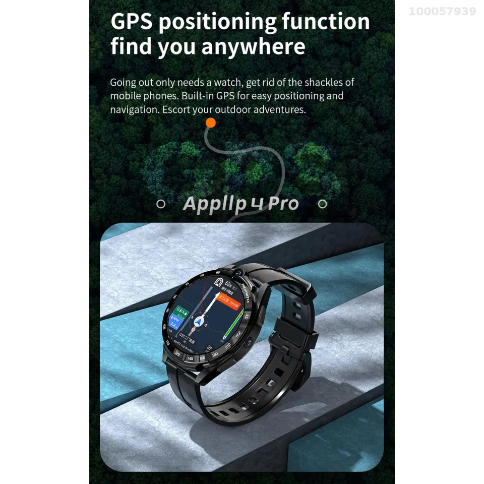 4G Wifi Smart Watch with Camera Android 11.0 Phone Watch Fitness Tracker  6G+128G