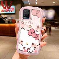 การ์ตูนน่ารัก Hello Kitty SpongeBob Wave เคสโทรศัพท์สำหรับ VIVO T1 Y21 Y21S Y33S Y21A Y21T Y33T Y22 Y22S Y50 Y30 Y30i กล้องป้องกันซิลิโคนกันกระแทกปกหลัง