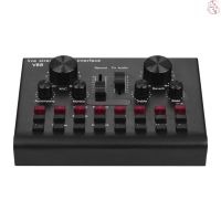 ♫Multifunctional Live Streaming Sound Card USB Audio Interface Mixer Voice Device DJ Karaoke Equipment with Adjustable V