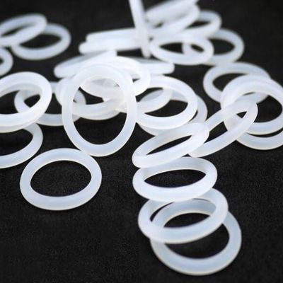 CS 1mm silikon kelas makanan putih o-ring OD 5-50mm VMQ cincin segel Gasket ID 3-48mm tahan air dan tahan panas