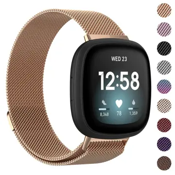 For Fitbit Sense 2 Fitbit Versa 3 Band Milanese Magnetic Wristband Sport  Strap