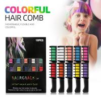 【CW】 Spray Temporary Pastels Hair Dye Colorful Paint Styling 10pc New Design Comb Disposable dye stick