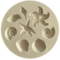 Cake Decorating Tools DIY Sea Creatures Conch Starfish Shell Fondant Cake Candy Silicone Molds Creative DIY Chocolate Mold Bread Cake  Cookie Accessor