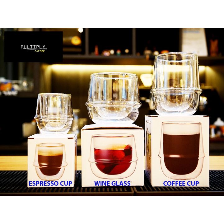 Kinto Kronos Double Wall Espresso Cup 80ml