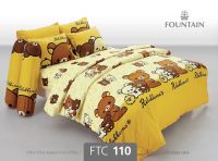 FOUNTAIN ชุดผ้าปู / นวม FTC 110 ริลัคคุมะ RILAKKUMA Bed Set FTC 110 ผ้าปู ผ้านวม 3.5 5 6 ฟุต wonderful bedding bed ชุดผ้าปู ชุดที่นอน ชุดเครื่องนอน ชุดผ้านวม