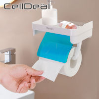 Wall Mount Toilet Paper Holder Rack Holders Self Adhesive Punch Free Kitchen Roll Paper Accessory Bathroom Tissue Accessories