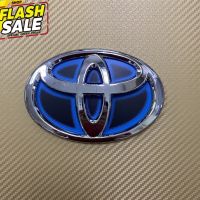 โลโก้* Toyota  พื้นอะคีลิค สีฟ้าไฮบริด ขนาด* 11.5 x 17 cm ต่อขิ้น #สติ๊กเกอร์ติดรถ ญี่ปุ่น  #สติ๊กเกอร์ติดรถยนต์ ซิ่ง  #สติ๊กเกอร์ติดรถยนต์ 3m  #สติ๊กเกอร์ติดรถ