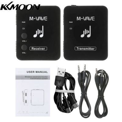 KKmoon M-VAVE WP-10 2.4GHz หูฟังไร้สาย Monitor ระบบเกียร์ชาร์จ Transmitter &amp; Receiver