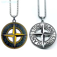 Stone Island Stone Island Stone Island Necklace Cross Compass Necklace American Tide Brand Street Pendant Mens And Womens Accessories