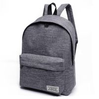 【jw】▩◐  Mochila de lona cinza para homens e mulheres mochilas casuais 15  para laptop bolsa escola universitária masculina