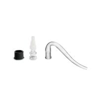 J Hook glass tube stem with 10 14 18mm water adapter for Mighty Crafty+ Mighty+ Pipe Fittings Accessories