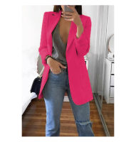 Spring Autumn Long Blazer Women Suit Outwear Slim Coats Office Ladies Blazer Work Jacket Fashion Korean Casual Womens Blazer