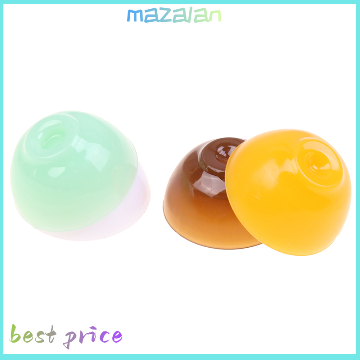 mazalan-4ชิ้นชามบ้านตุ๊กตาชามข้าวสีบนโต๊ะอาหารโมเดลอุปกรณ์ตกแต่งห้องครัวของเล่น