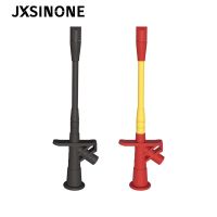 Jxsinone P5005 2ชิ้น10a แบบมืออาชีพคลิปทดสอบเข็มเจาะเบ็ดหัวทดสอบมัลติมิเตอร์พร้อมซ็อกเก็ต4มม.