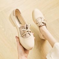 CODwumei04 Late breeze gentle Say shoes in the spring of 2022 Evening Wind Women 2022 Versatile Womens Vintage Single Mid-Heel Small Leather 9.3