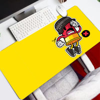 Cartoon Cute Large Gaming Mousepads Mouse Pad Persian Carpet Laptop Pc Gamer Keyboard Mat XXL Mousepad Edge White Tassel Rubber Table Mat for Pet Locking Edge