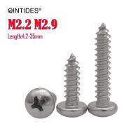 Pcs M2.2 M2.9 Screw Length: 3-35mm Pan Head Tapping Screws Loan-Tapping Stainless Steel Screws