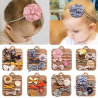 【Ready Stock】 ✒❂ C18 [Stock]5Pcs Set Baby Thin Headband Nylon Infant Turban Headband for Girl 0-4Y