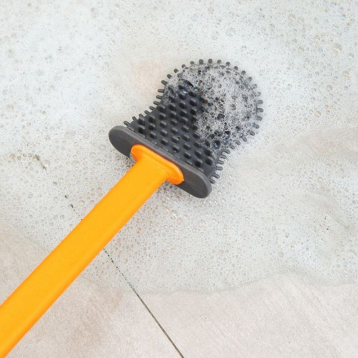 toilet-brush-shell-shape-household-silicone-toilet-cleaning-brush-tool-wall-mounted-long-handle-home-bathroom