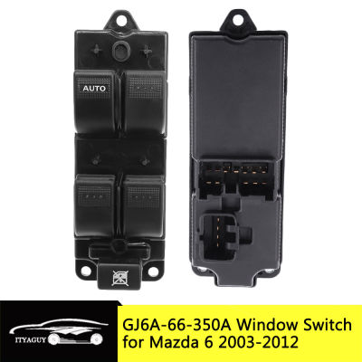 Car Window Control Switch Front Left Side Electric Power Master Window Switch for Mazda 6 2003 2004 2005 GJ6A-66-350A GJ6A66350A