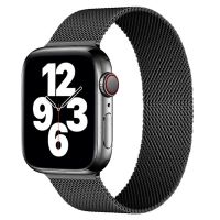 เหมาะสำหรับ IWatch วงแหวนคืนแม่เหล็กแบบมิลาน S8สายนาฬิกา Apple พิเศษสแตนเลส Strapshat248นาฬิกาโลหะ