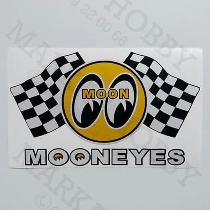 Stiker / Sticker Mooneyes with Flag Combination Lazada Indonesia