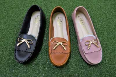 Lily Shoes รองเท้าคัทชูสวยๆ 36-45 แบบระบายอะไหล่โบว์