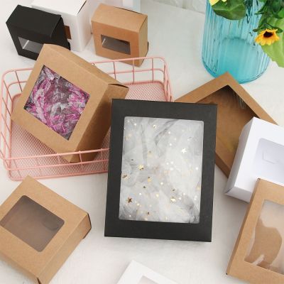 【YF】❃❇  10Pcs Color Paper with Window Wrapping Wedding Birthday Favors