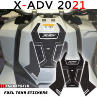 ใหม่ Xadv750 3D รถจักรยานยนต์สติกเกอร์สติกเกอร์ถังน้ำมันเชื้อเพลิงเจล Protector มอเตอร์ไซด์ด้านข้างถังสำหรับ HONDA X-ADV 2021 XADV 750