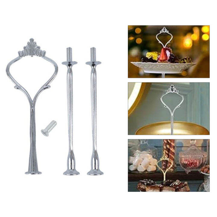 1 Set Tiered Tray Hardware for Cake Stand Mold Crown 3 Tier Cake Stand