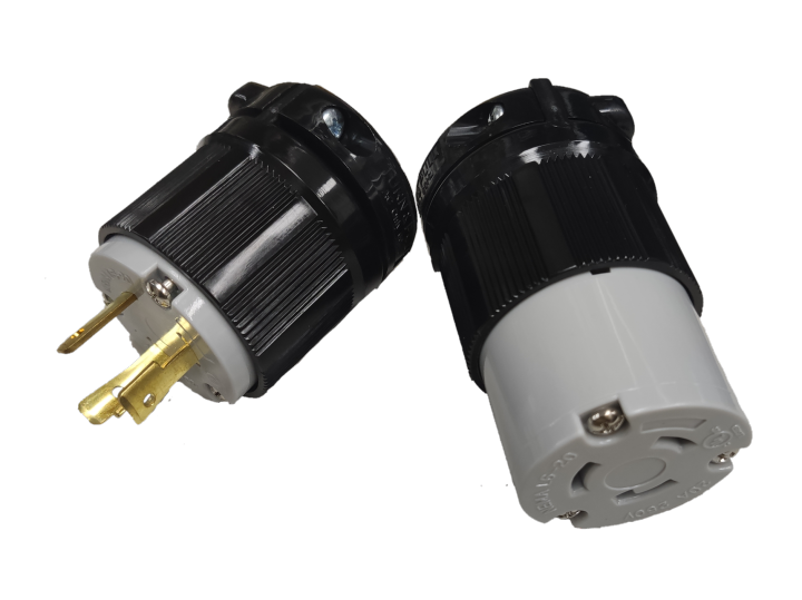 20A Twist Lock Plug with Twist Lock Outlet Cord Connector Type 2P+E (3P