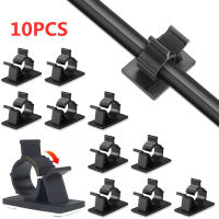 10PCS Self-Adhesive CABLE Organizer คลิปลวดผูก Mounts CLAMP คลิป Organizer โต๊ะสายการจัดการสายไฟผู้ถือ-nyekaifa