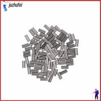 JUZHUFEI 100pcs 8/10mm ทนทาน ตัวเชื่อมต่อ วงรี ปลอกรัดสาย ท่อลวดตกปลา สแตนเลส ท่อทองแดงคู่